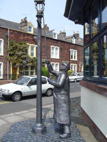 Statue outside Maryport Library - geograph.org .uk - 873599